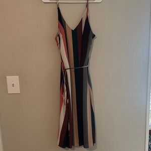 Lulu's Multicolor Striped Midi Dress